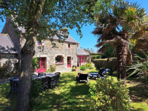 Breton Granite stone house near the sea